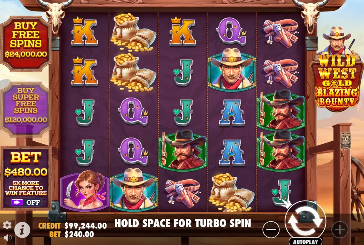 Wild West Gold Blazing Bounty